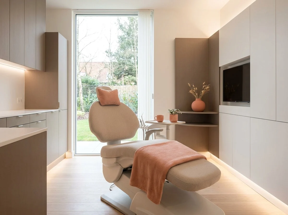 A calm treatment room at Art of the Smile