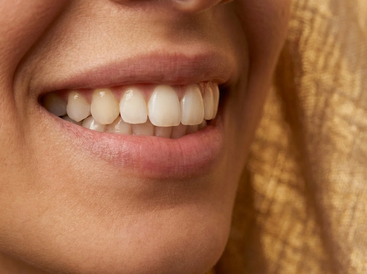 A radiant, natural cosmetic smile result